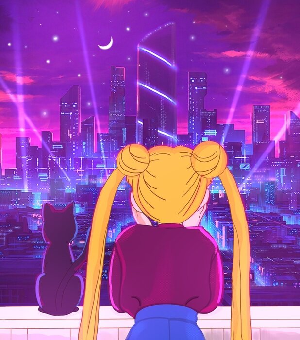 Poster De tovenares en haar kat