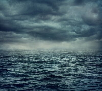 Poster De zee voor de storm