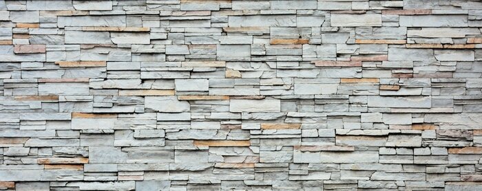 Poster Decoratieve stenen muur