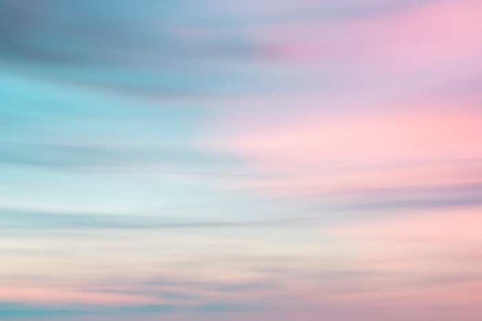 Poster Defocused sunset sky  natural background
