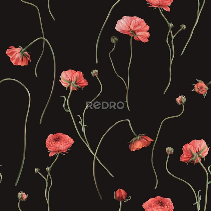 Poster Delicate wilde bloemen