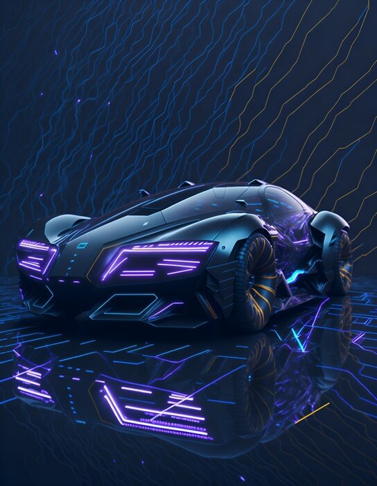 Poster Designer sportwagen