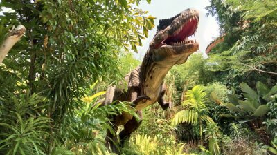 Poster Dinosaurusdier in de jungle