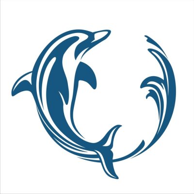 Poster DOLPHIN CIRCLE WATER