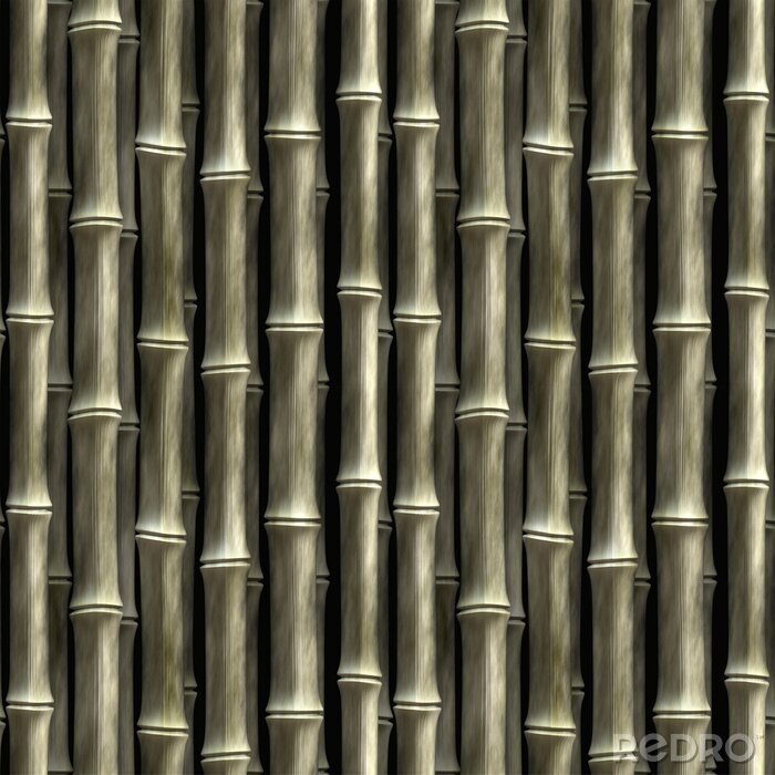 Poster Donkere bamboe