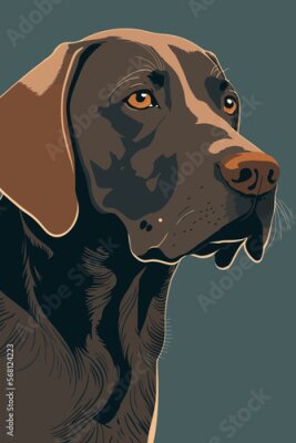 Poster Duitse Dog portret