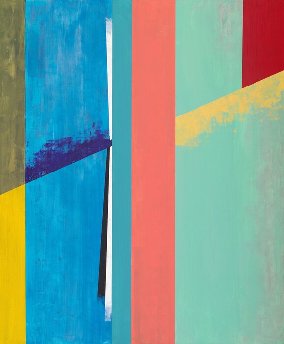 Poster een abstract schilderij