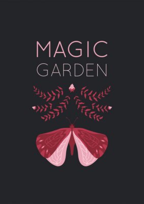 Poster Een magische boho-tuin