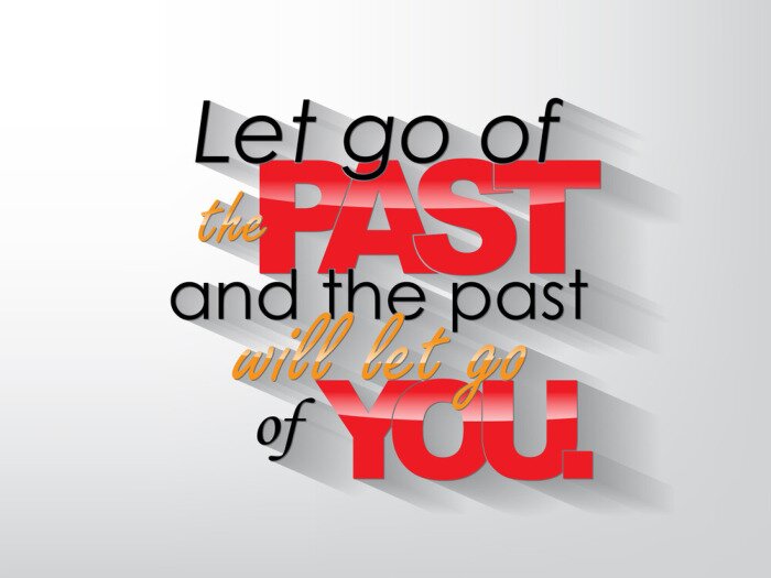 Poster Een motto over het verleden