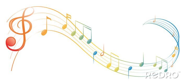 Poster Een muzieknoot