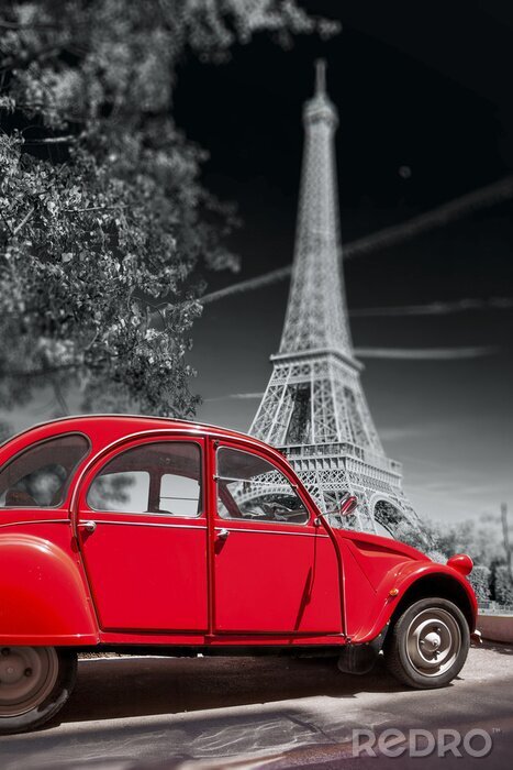 Poster Een rondreis door Parijs