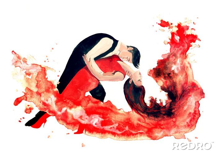 Poster Een sensuele dans