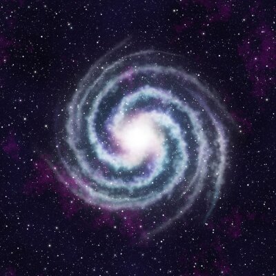 Een spiraalvormige galaxy in het heelal