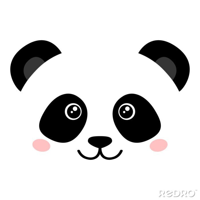 Poster Een sprookjesachtig portret van een panda