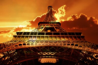 Eiffel toren op sunset