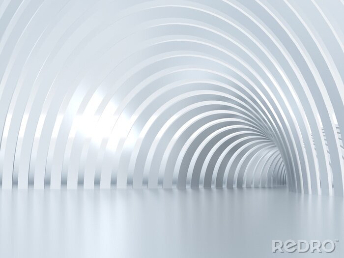 Poster Elegante driedimensionale tunnel