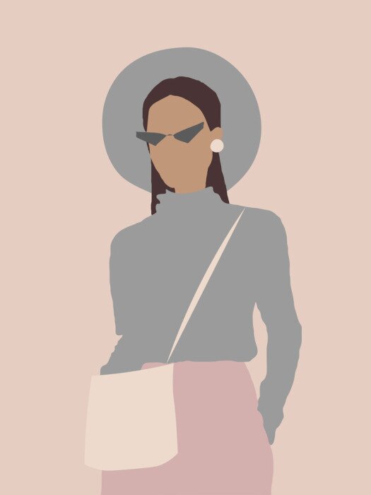 Poster Elegante meid