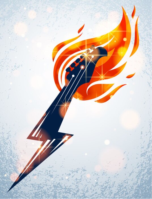 Poster Elektrische gitaar hals