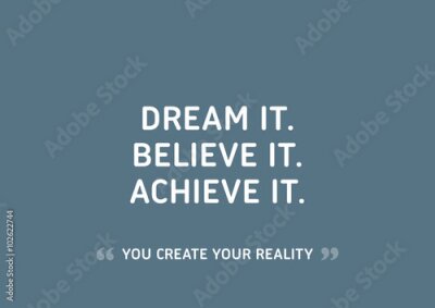 Poster Engelse motiverende quote over succes