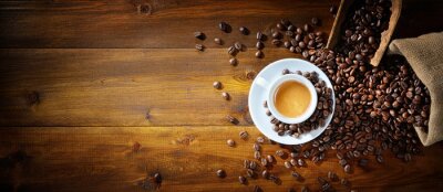 Espresso en koffiebonen