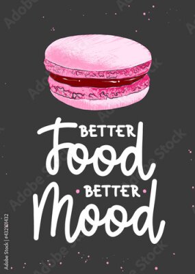 Poster Eten voor een goed humeur