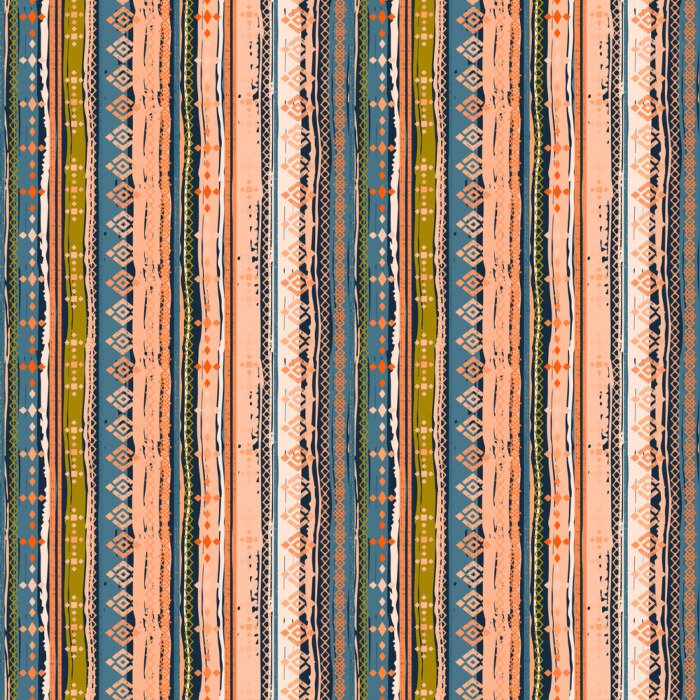 Poster Ethnic boho seamless pattern