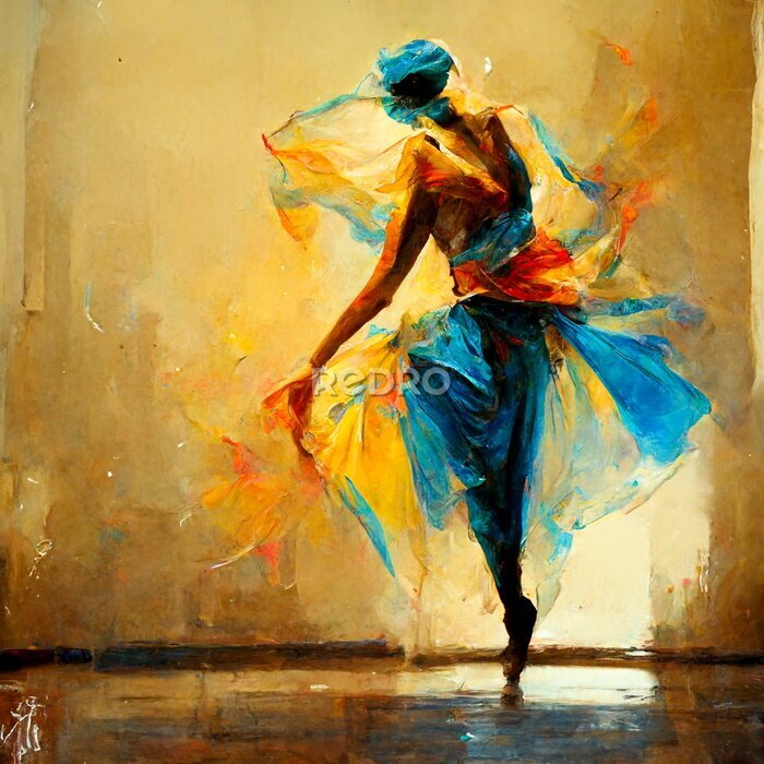 Poster Exotische danseres