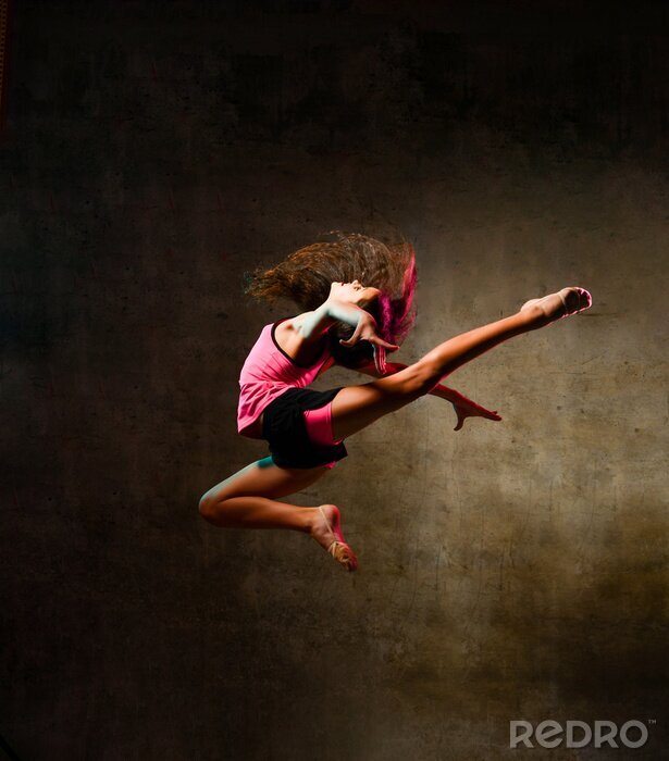 Poster Expressieve dansfoto van een danser
