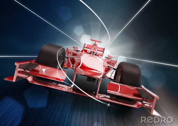 Poster F1 auto snelheid