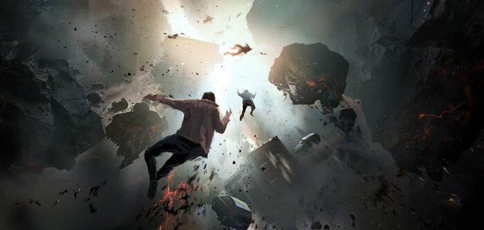 Poster Fantasie over de val van de mens