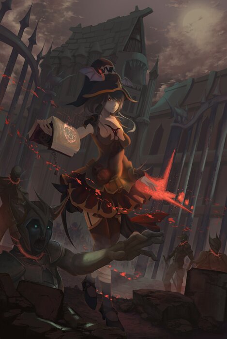 Poster Fantasie voor Halloween