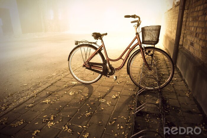 Poster Fiets in de herfst
