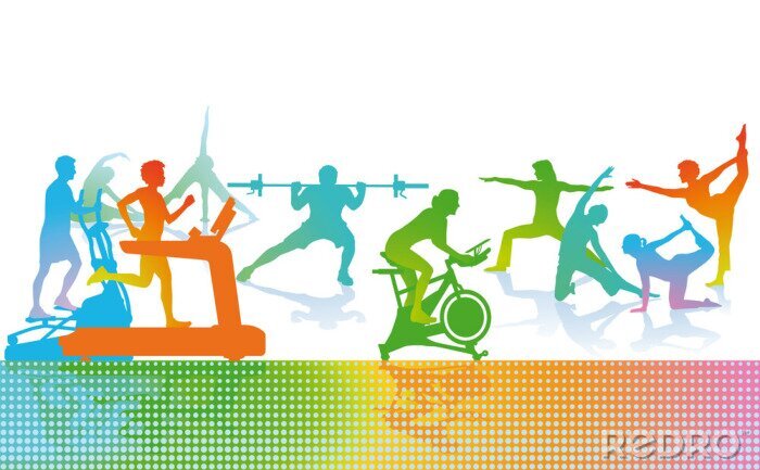 Poster Fitness en Sport