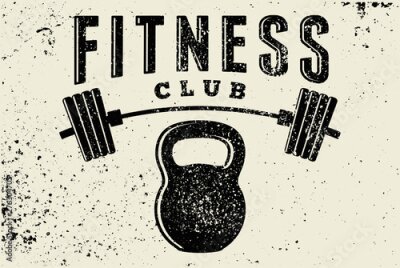 Fitnessclub typografie