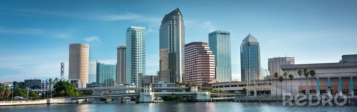 Poster Florida en de skyline van de stad