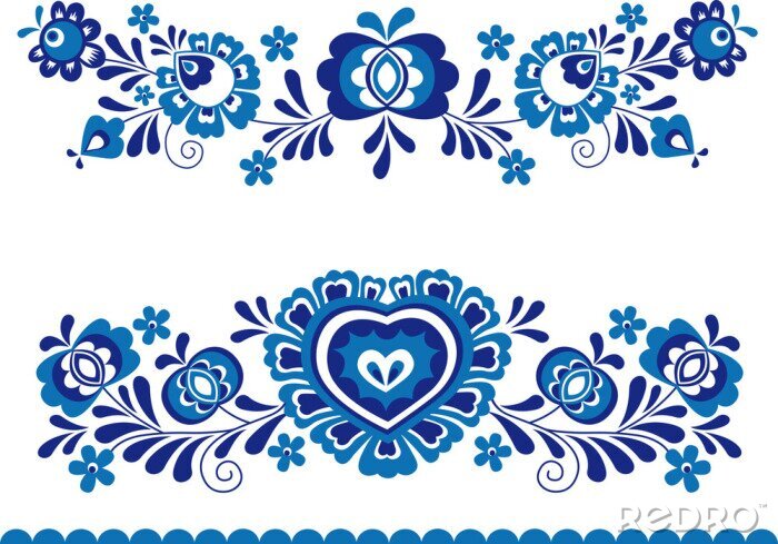 Poster Folk ornaments