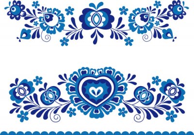 Poster Folk ornaments