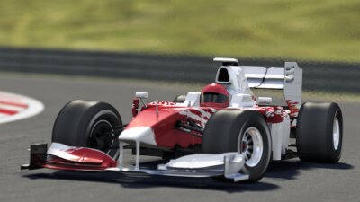 Poster formule een racewagen
