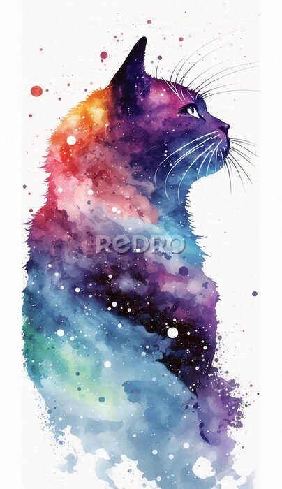 Poster Galactische kat