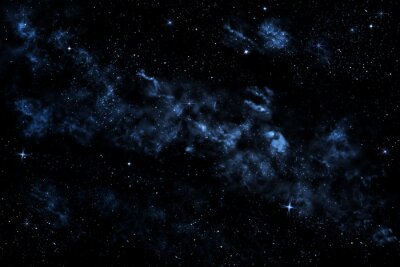 Fotobehang Galaxy in de donkere ruimte