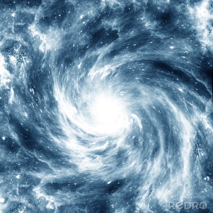 Poster Galaxy in de vorm van een spiraal