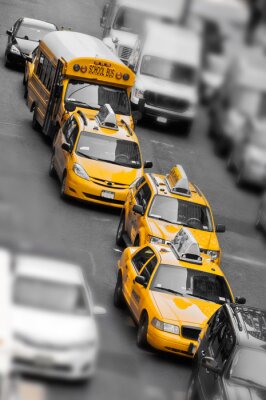 Gele taxi's in Manhattan