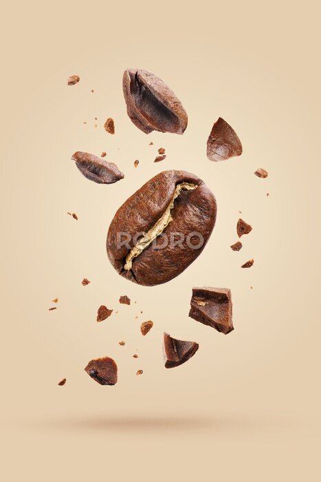 Poster gemalen koffiebonen