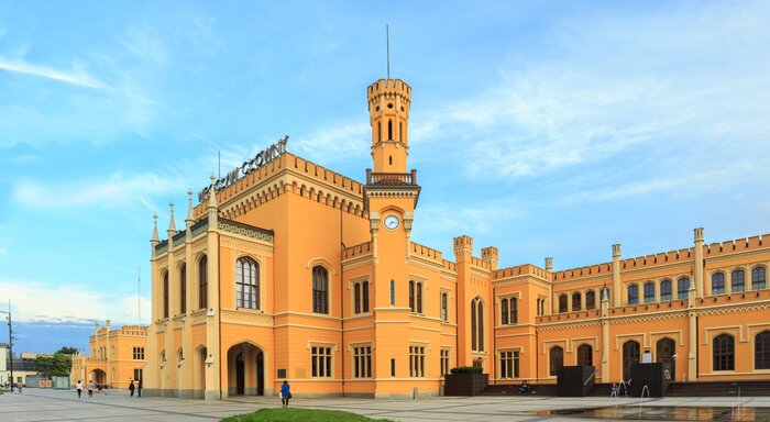 Poster Gerestaureerde centraal station in Wroclaw, Polen
