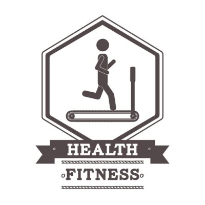 Poster gezondheid en fitness ontwerp