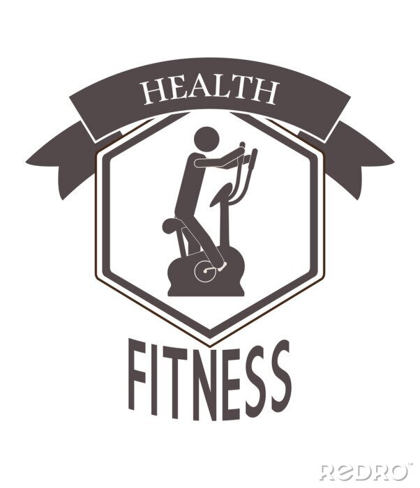 Poster gezondheid en fitness ontwerp