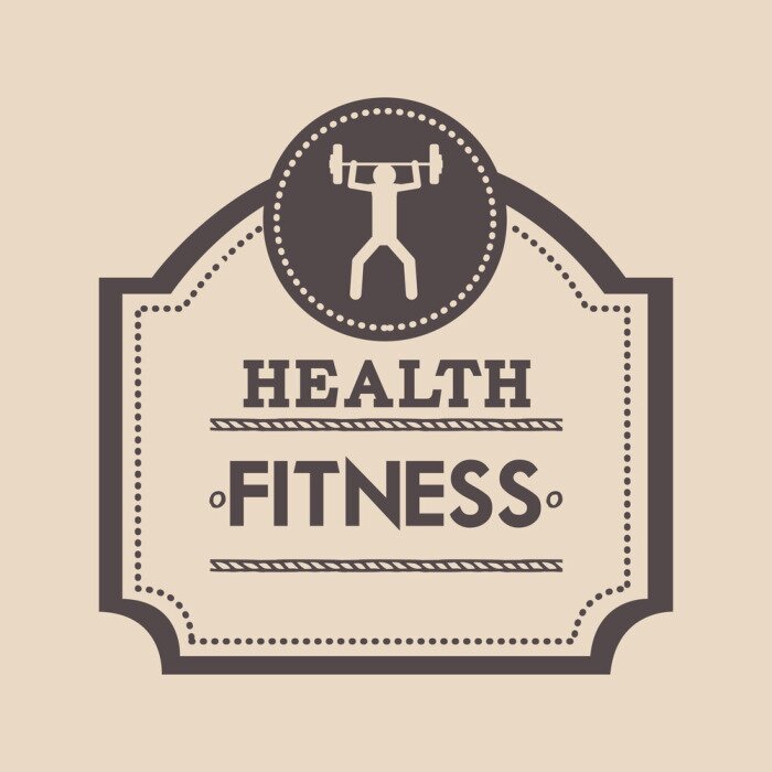 Poster gezondheid en fitness ontwerp