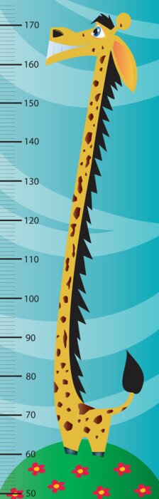 Poster Giraffe maatbeker