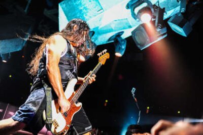 Poster Gitarist van een rockband