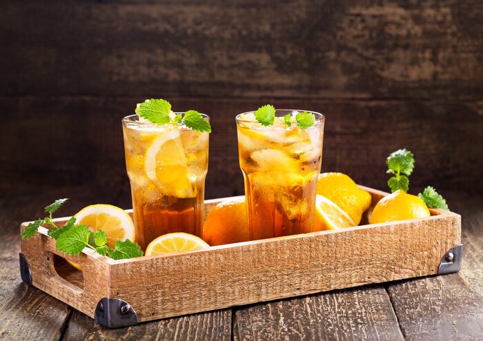 Poster glazen ice tea